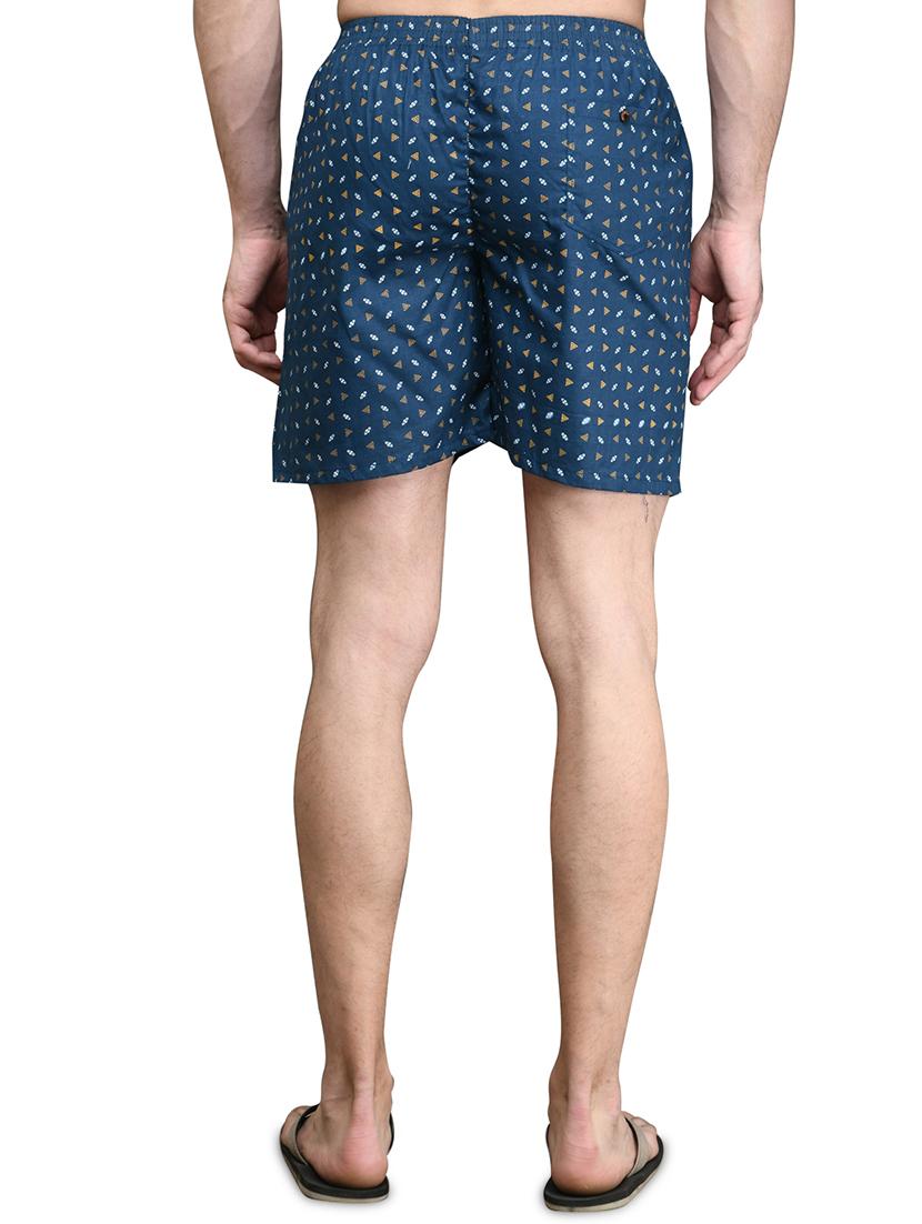 navy blue printed boxer - 17542396 - Zoom Image - 3