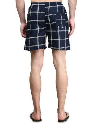 navy blue checkered boxer - 17542397 - Standard Image - 3