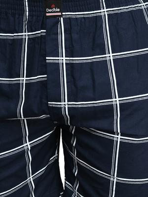 navy blue checkered boxer - 17542397 - Standard Image - 5