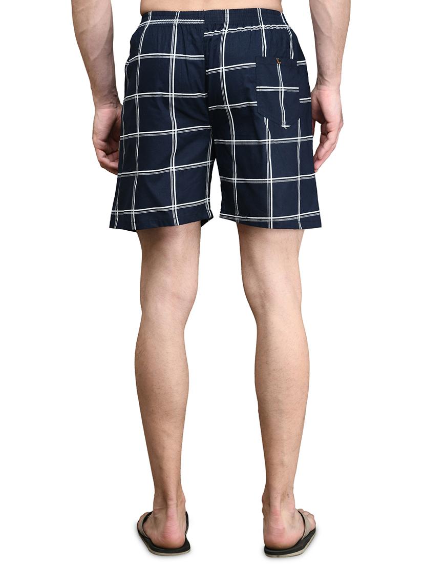 navy blue checkered boxer - 17542397 - Zoom Image - 3