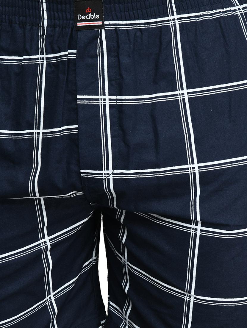 navy blue checkered boxer - 17542397 - Zoom Image - 5