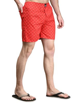 red printed boxer - 17542398 - Standard Image - 2