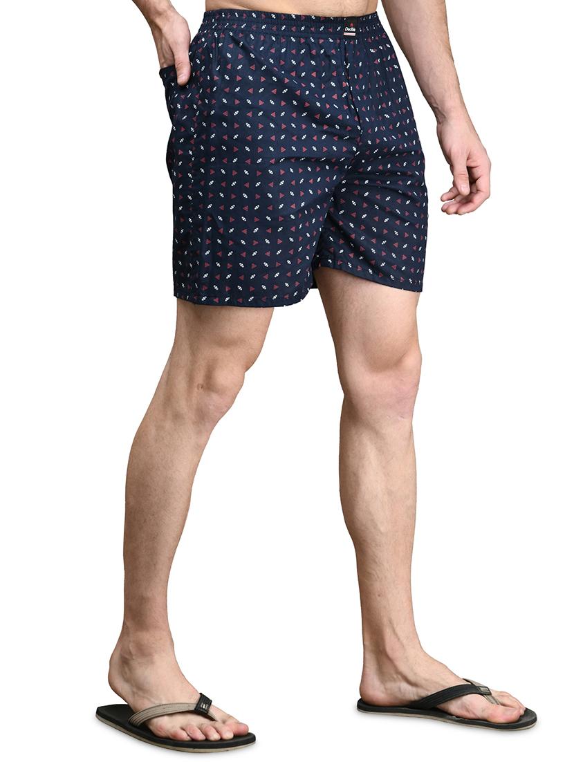 navy blue printed boxer - 17542400 - Zoom Image - 2