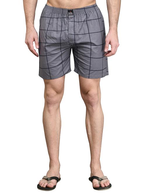 grey checkered boxer - 17542402 - Standard Image - 1