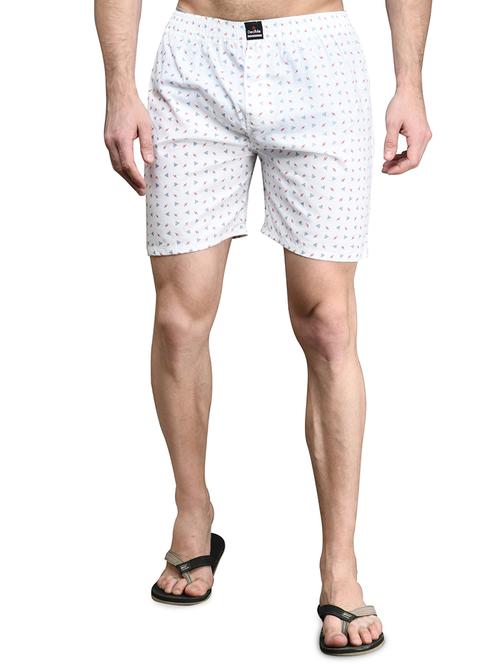 white printed boxer - 17542403 - Standard Image - 1