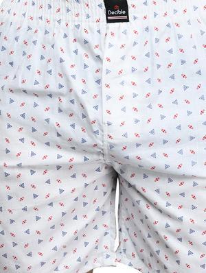 white printed boxer - 17542403 - Standard Image - 5