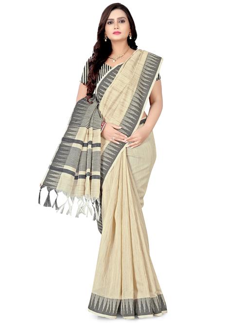 striped bhagalpuri saree with blouse - 17542425 - Standard Image - 1