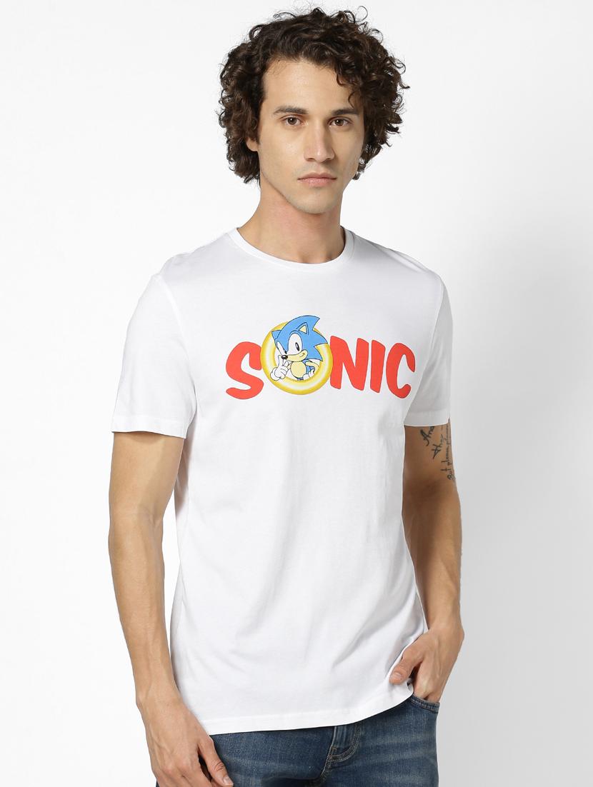 white printed t-shirt - 17542428 - Zoom Image - 1