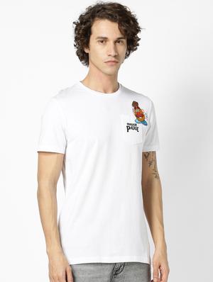 white printed t-shirt - 17542431 - Standard Image - 2