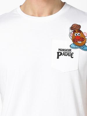 white printed t-shirt - 17542431 - Standard Image - 5