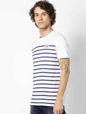 white striped t-shirt - 17542433 - Standard Image - 2
