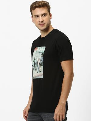 black printed t-shirt - 17542441 - Standard Image - 2
