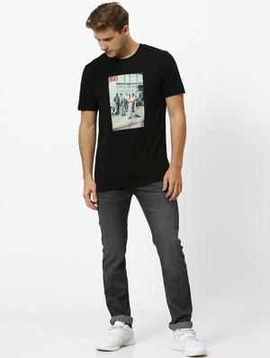 black printed t-shirt - 17542441 - Standard Image - 4