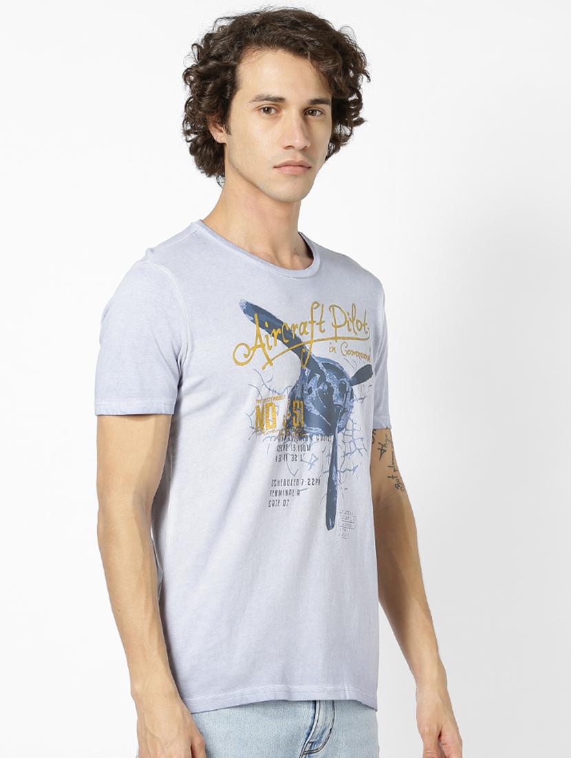 light blue printed t-shirt - 17542444 - Zoom Image - 2