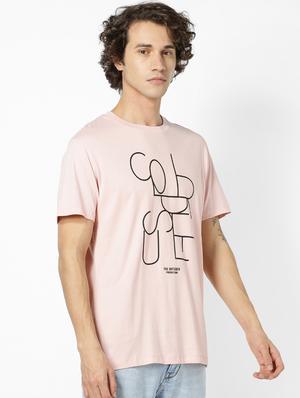 pink typographic print t-shirt - 17542452 - Standard Image - 2
