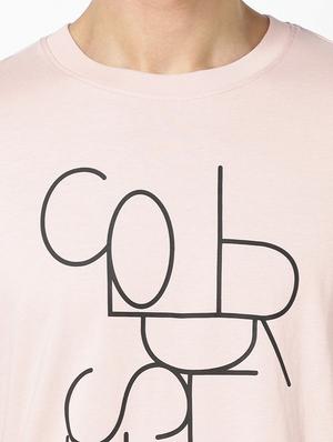 pink typographic print t-shirt - 17542452 - Standard Image - 5