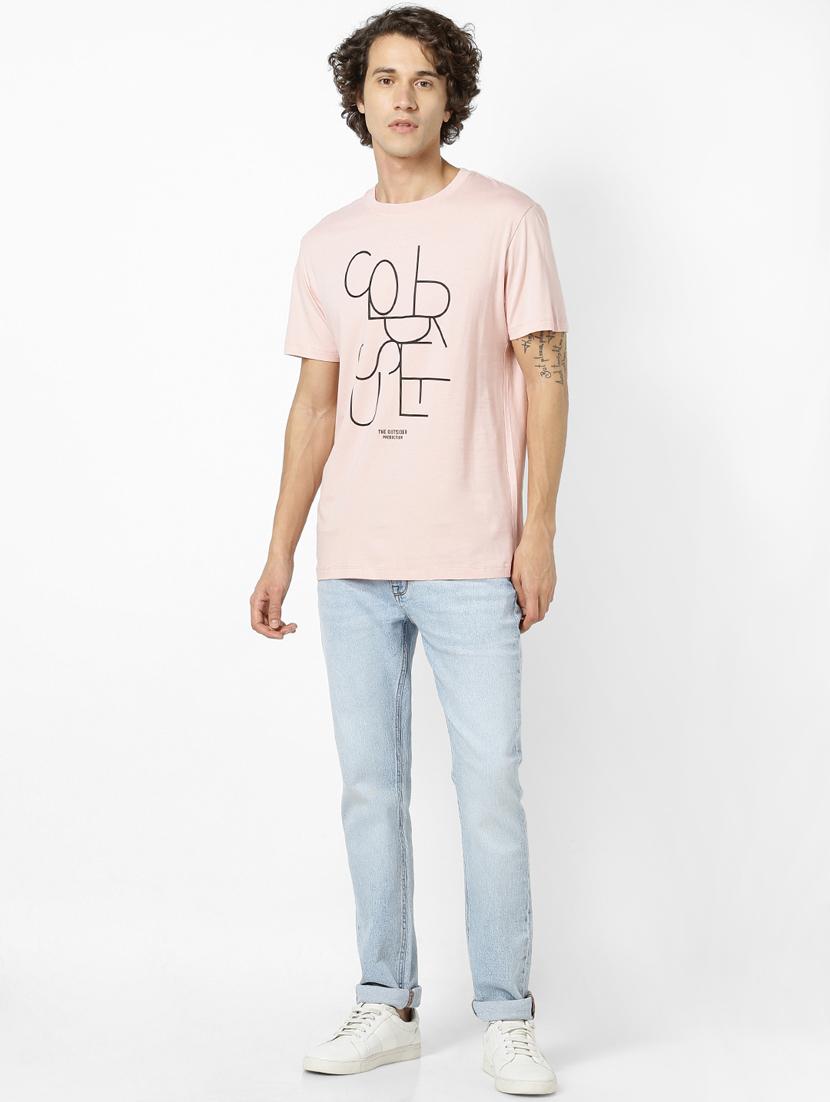 pink typographic print t-shirt - 17542452 - Zoom Image - 4