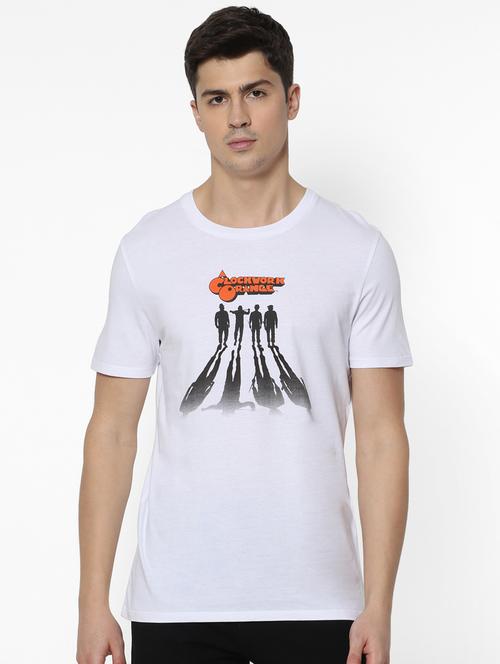 white printed t-shirt - 17542455 - Standard Image - 1