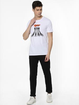 white printed t-shirt - 17542455 - Standard Image - 4