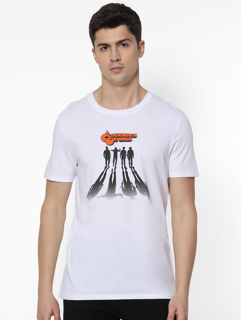white printed t-shirt - 17542455 - Zoom Image - 1