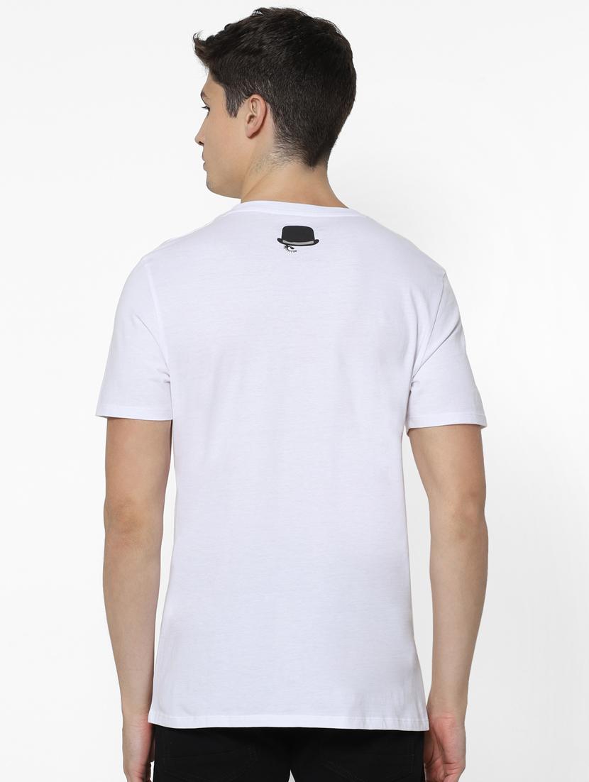 white printed t-shirt - 17542455 - Zoom Image - 3