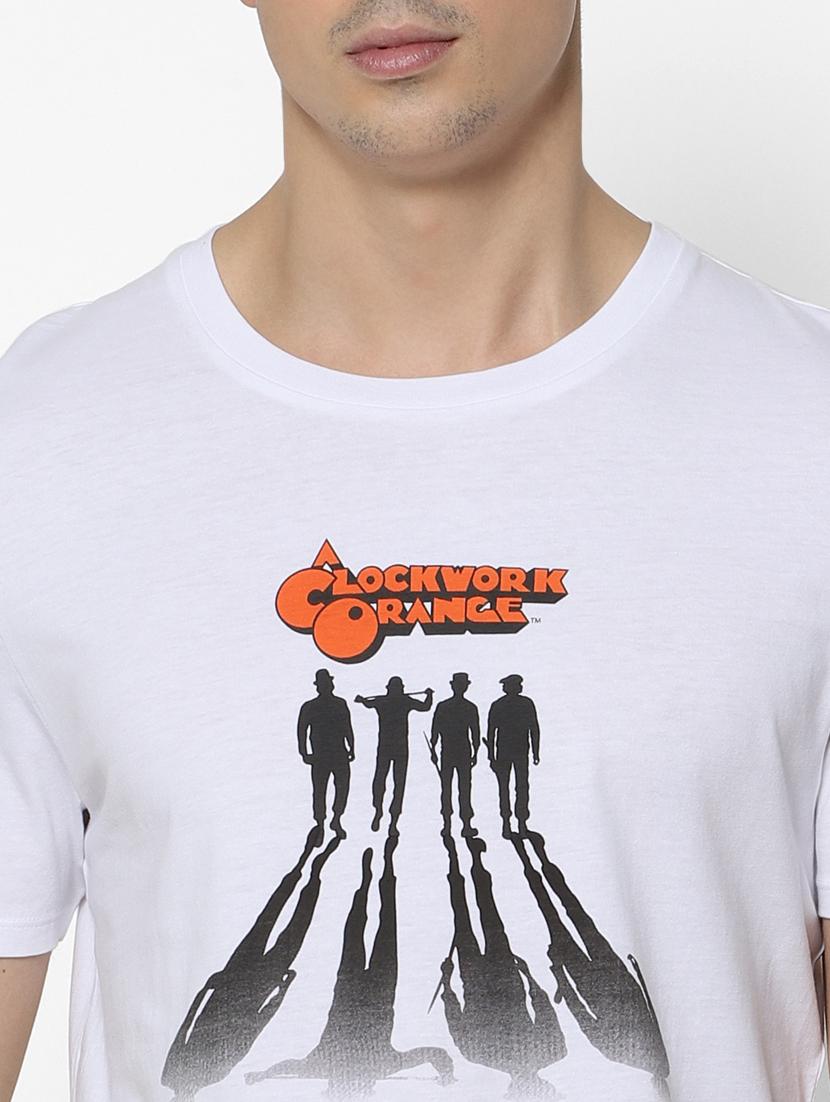 white printed t-shirt - 17542455 - Zoom Image - 5
