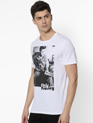 white printed t-shirt - 17542458 - Standard Image - 2