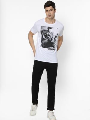 white printed t-shirt - 17542458 - Standard Image - 4
