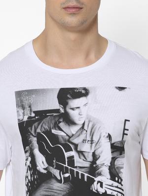 white printed t-shirt - 17542458 - Standard Image - 5