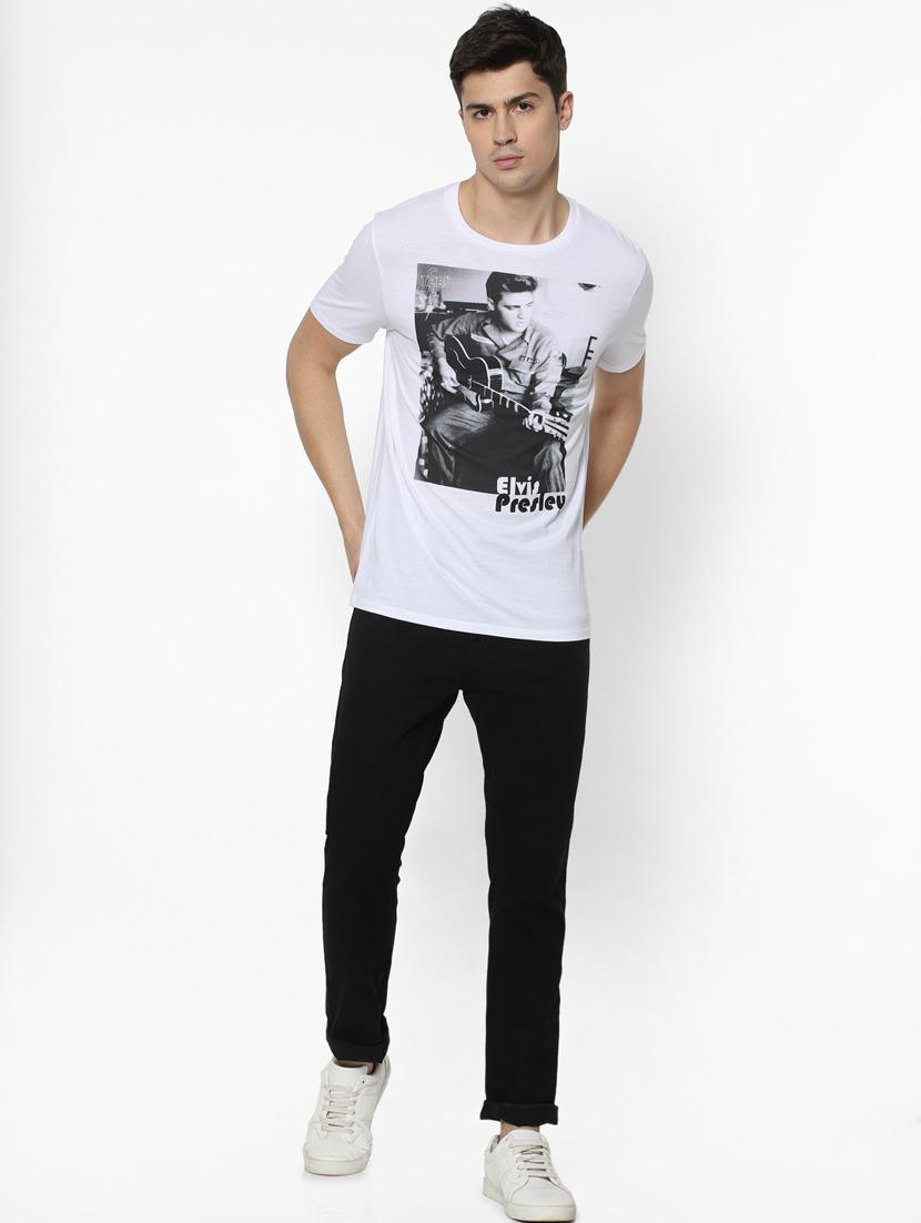 white printed t-shirt - 17542458 - Zoom Image - 4
