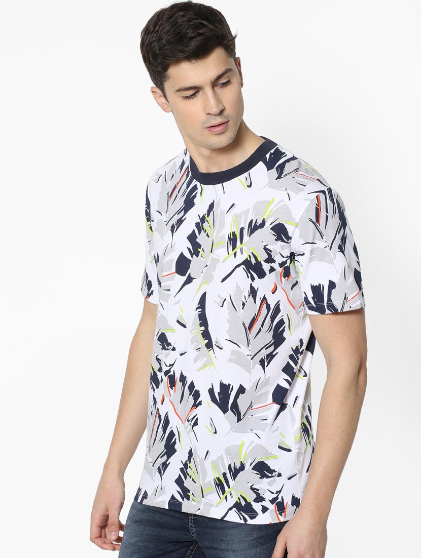 white printed t-shirt - 17542466 - Zoom Image - 2