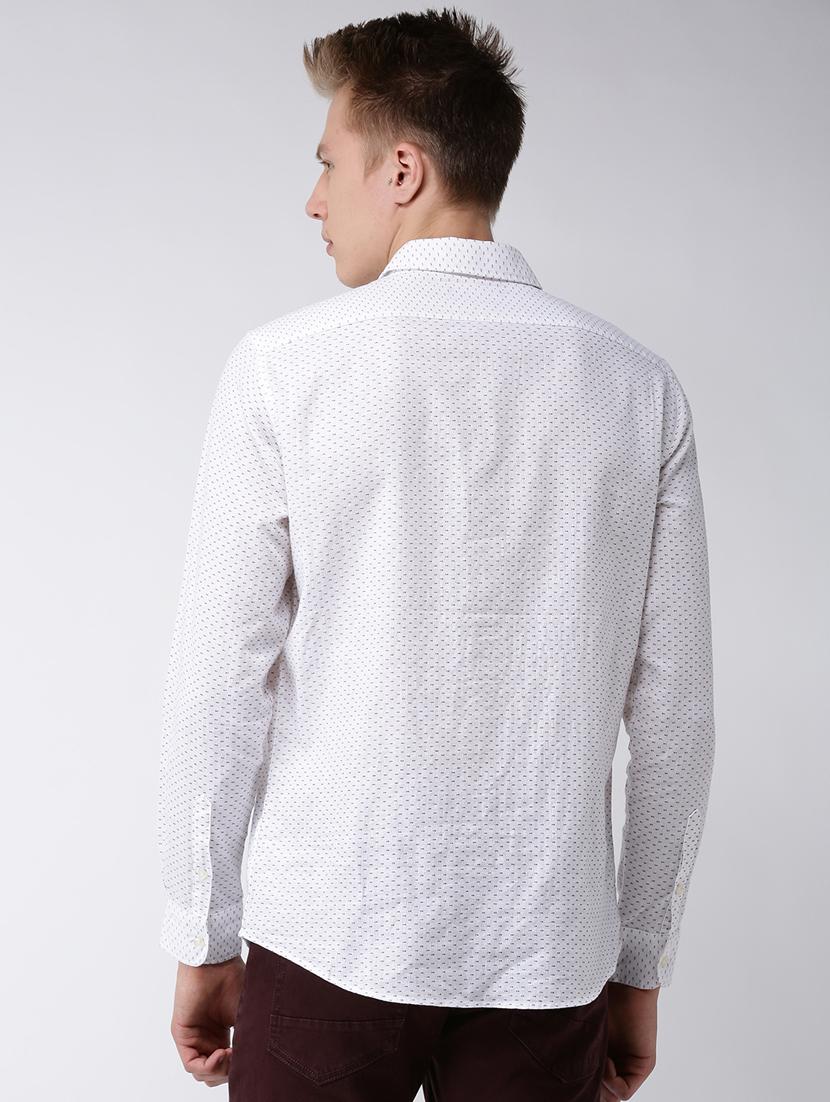 white printed casual shirt - 17542489 - Zoom Image - 3