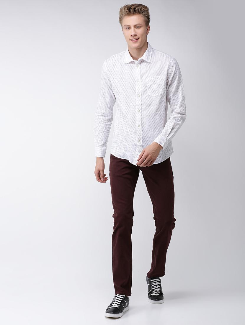 white printed casual shirt - 17542489 - Zoom Image - 4