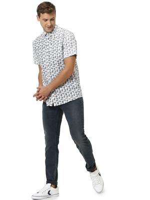 white printed casual shirt - 17542492 - Standard Image - 4