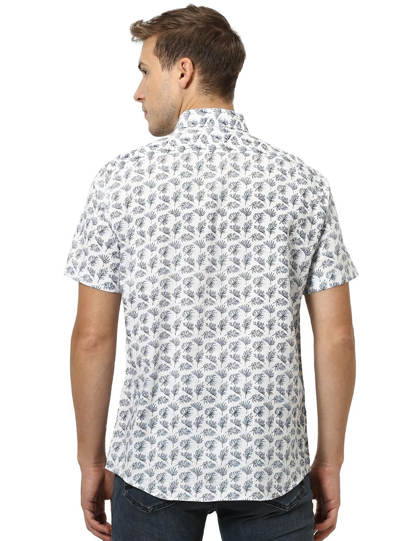 white printed casual shirt - 17542492 - Zoom Image - 3