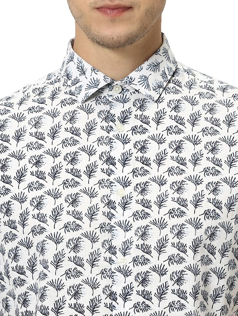white printed casual shirt - 17542492 - Zoom Image - 5