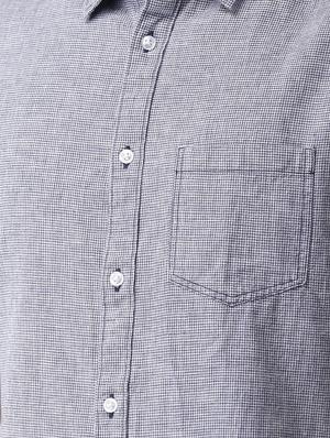 grey self design casual shirt - 17542572 - Standard Image - 6