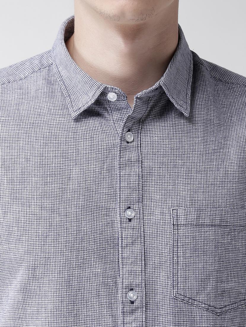 grey self design casual shirt - 17542572 - Zoom Image - 5