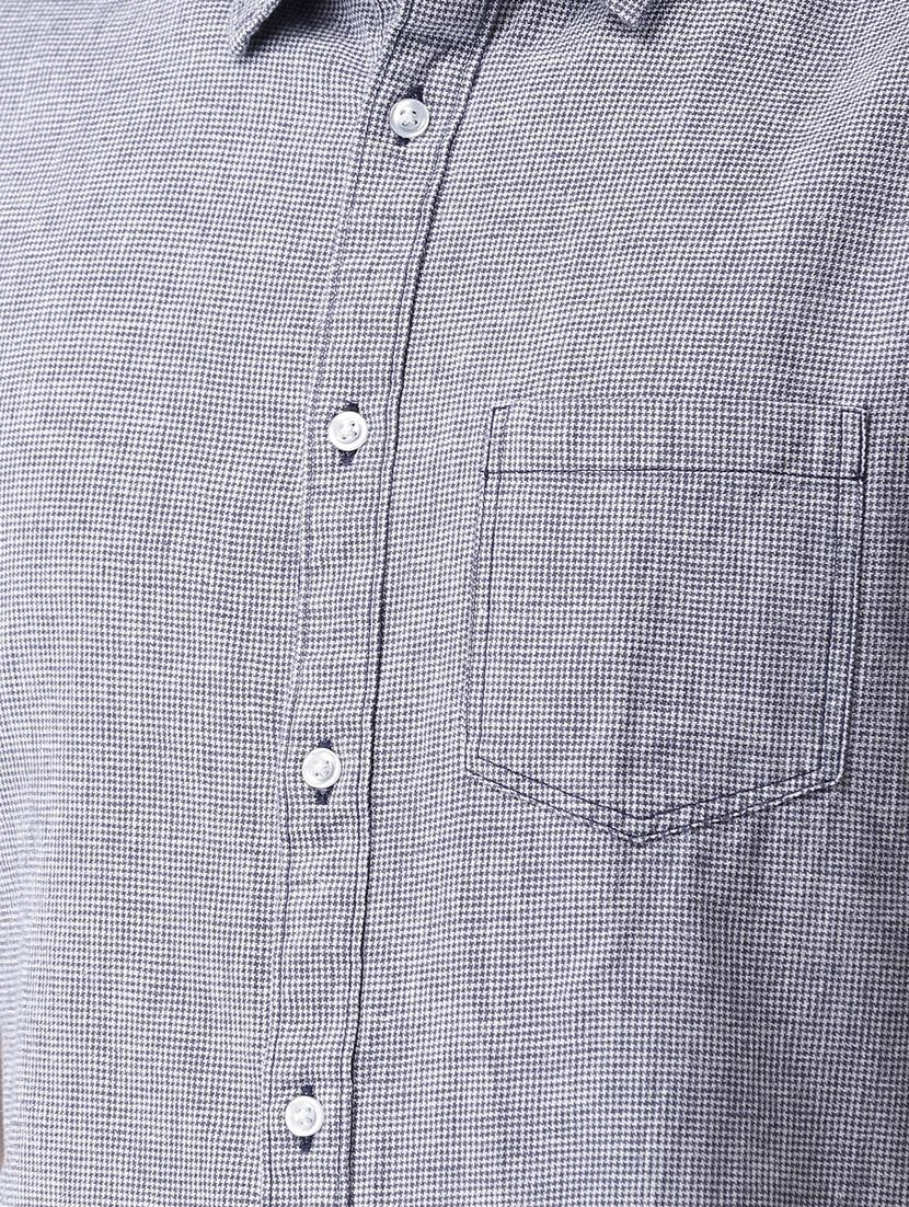 grey self design casual shirt - 17542572 - Zoom Image - 6