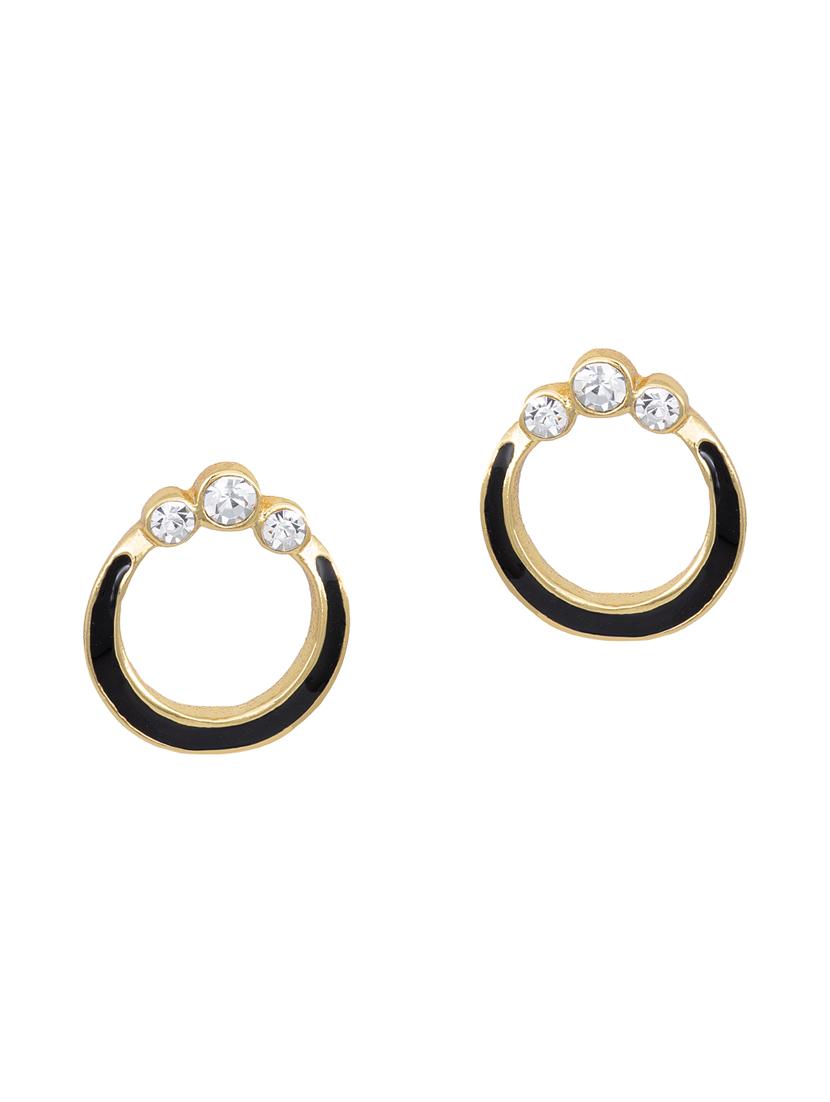white metal studs earring - 17542745 - Zoom Image - 2