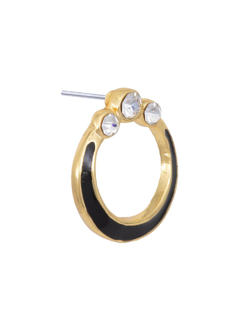 white metal studs earring - 17542745 - Zoom Image - 4