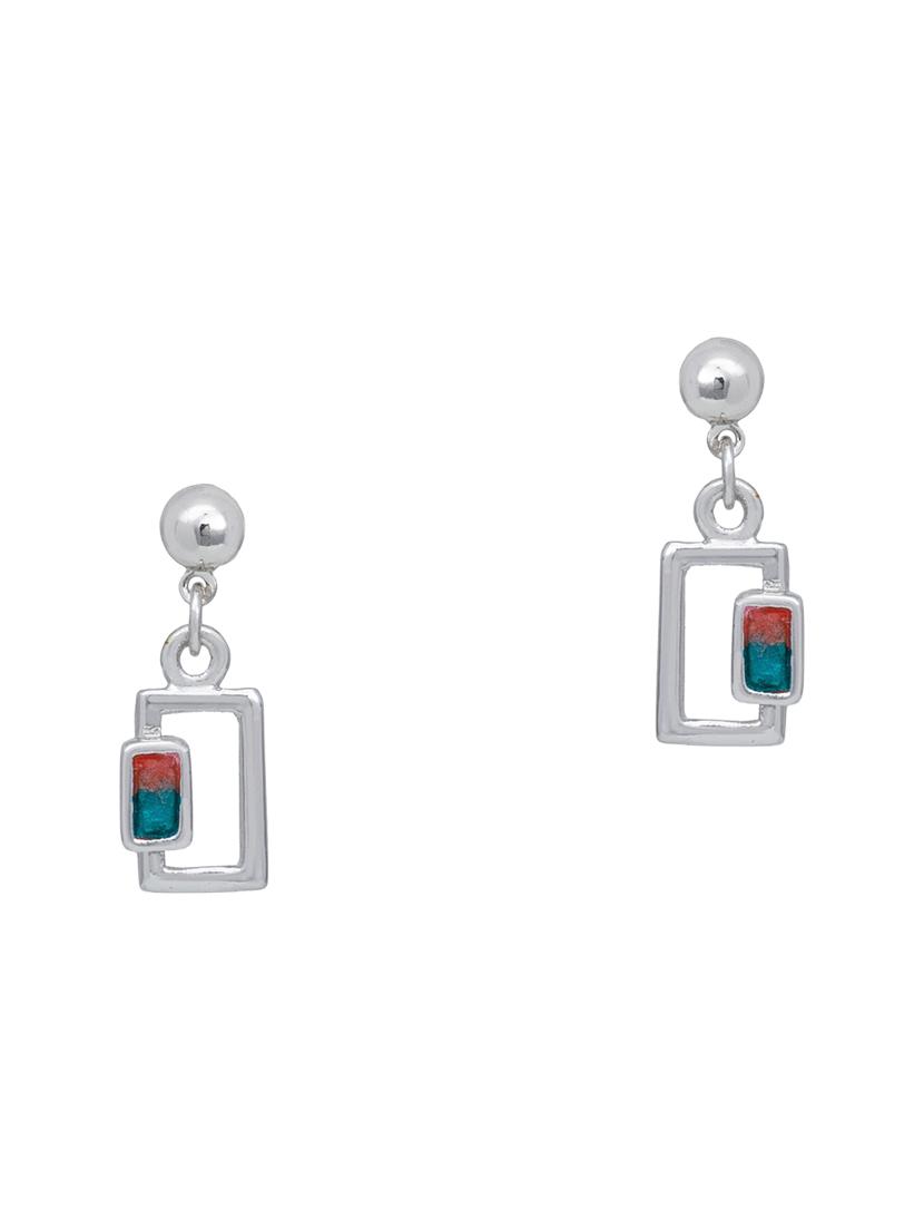 red metal drop earring - 17542746 - Zoom Image - 2