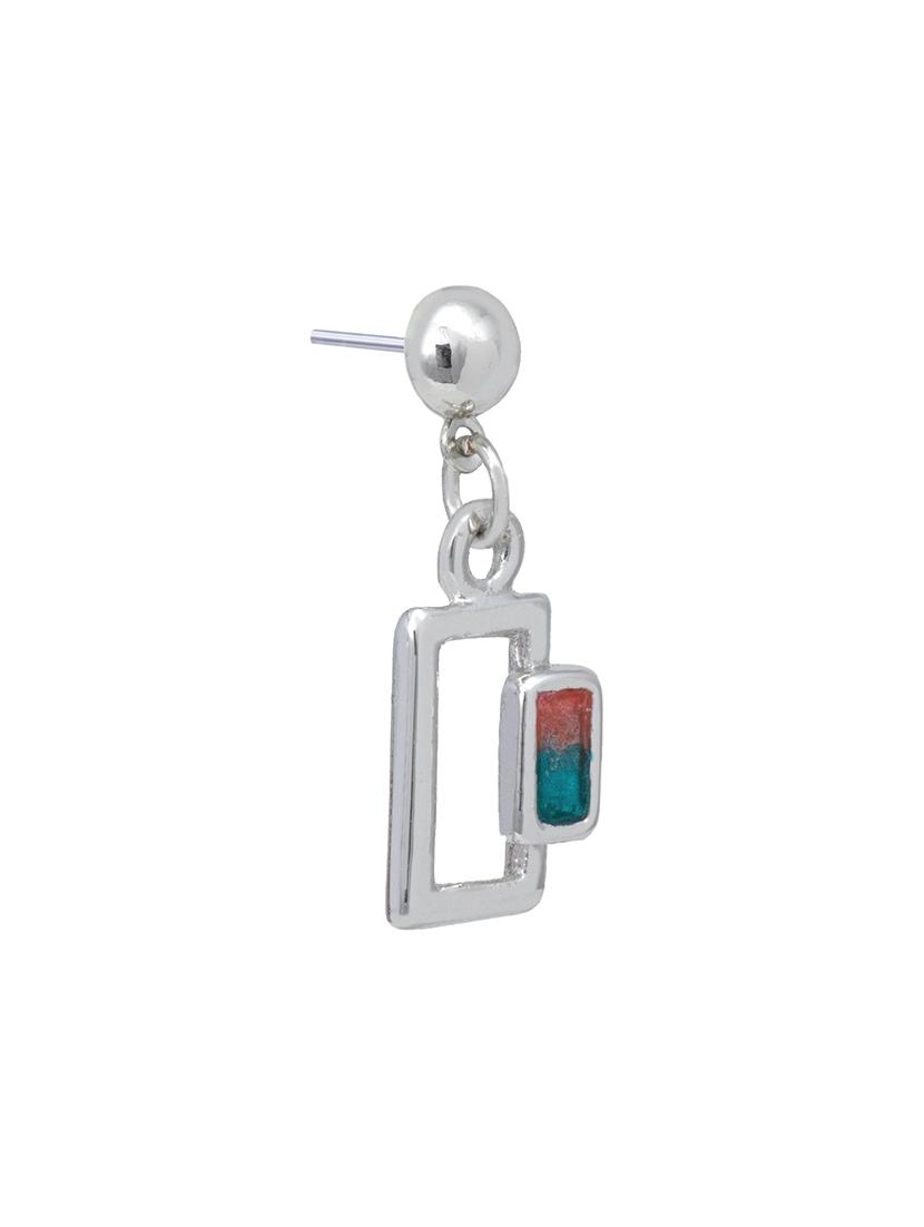 red metal drop earring - 17542746 - Zoom Image - 4