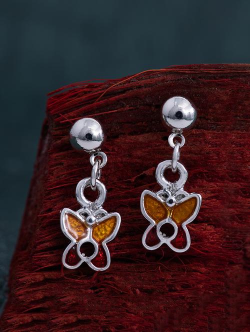 purple metal drop earring - 17542748 - Standard Image - 1