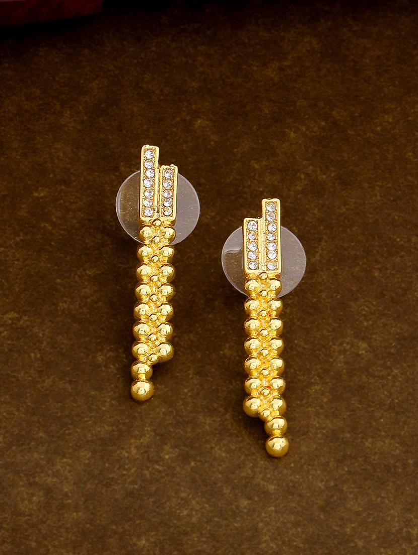 gold metal studs earring - 17542751 - Zoom Image - 1