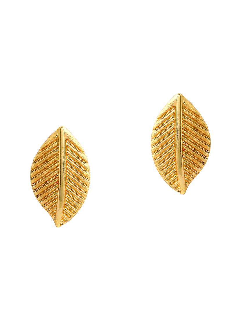 gold metal studs earring - 17542760 - Zoom Image - 2