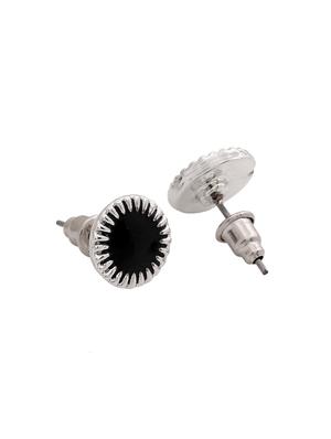 black metal studs earring - 17542761 - Standard Image - 4