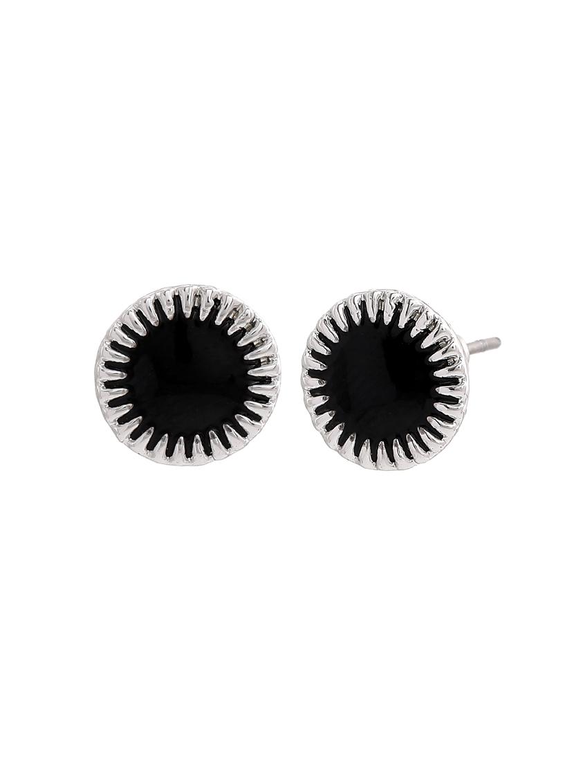 black metal studs earring - 17542761 - Zoom Image - 2