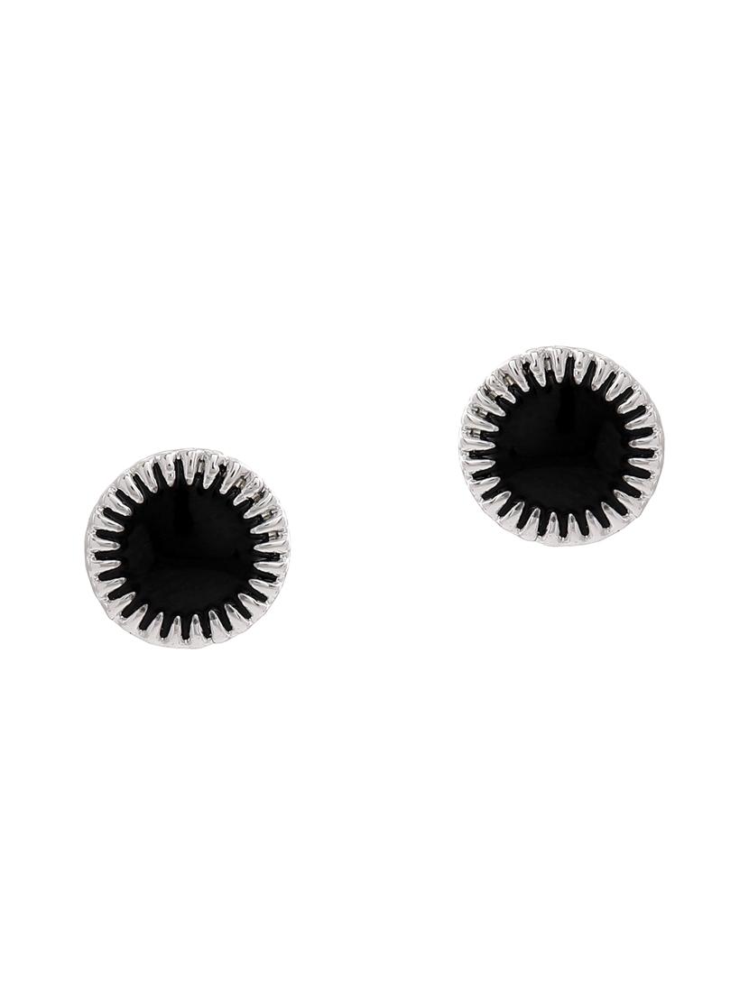 black metal studs earring - 17542761 - Zoom Image - 3