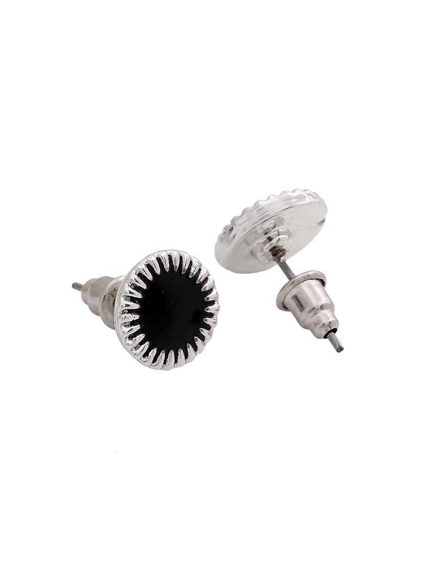 black metal studs earring - 17542761 - Zoom Image - 4